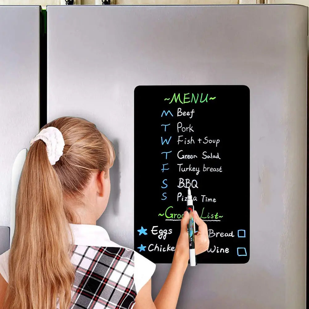 Dry Erase Magnetic Blackboard Sticker – Reusable Fridge Board Magnetic Message Board PLUSH Default Title