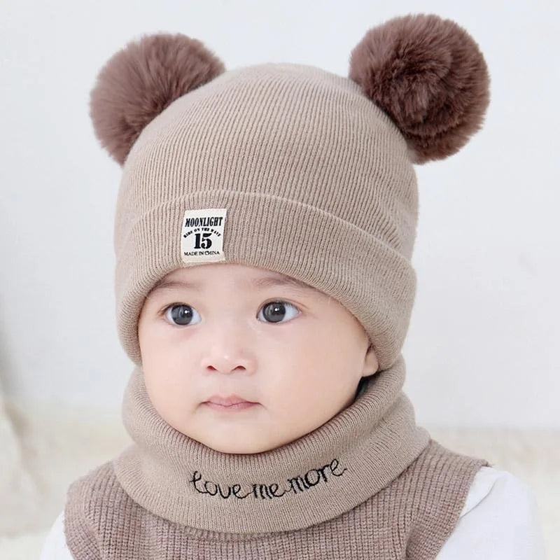 Kids Winter Cartoon Hat – Thickened Cotton Warm Baby Cap Kids Winter Hat PLUSH