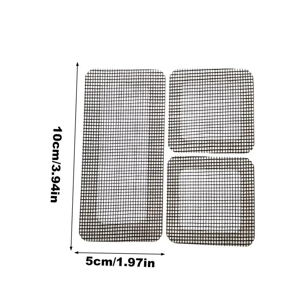 10pcs Self-Adhesive Window Screen Repair Tape Mesh Patch Kit Screen Repair Tape PLUSH 10x10cm