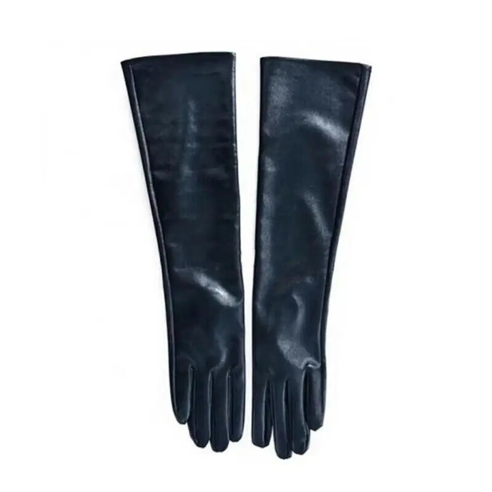 Women's PU Leather Elbow Gloves – 1920s Long Touch Screen Style Long Fashion Gloves PLUSH