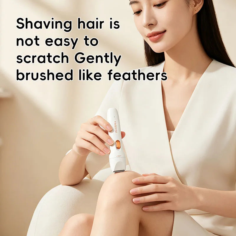 USB Rechargeable Women's Hair Remover – Underarm, Brow & Nose Hair Removal Trimmer PLUSH