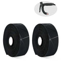 Anti-Vibration EVA+PU Bicycle Handlebar Tape with Bar Plugs Bicycle Handlebar Tape PLUSH black