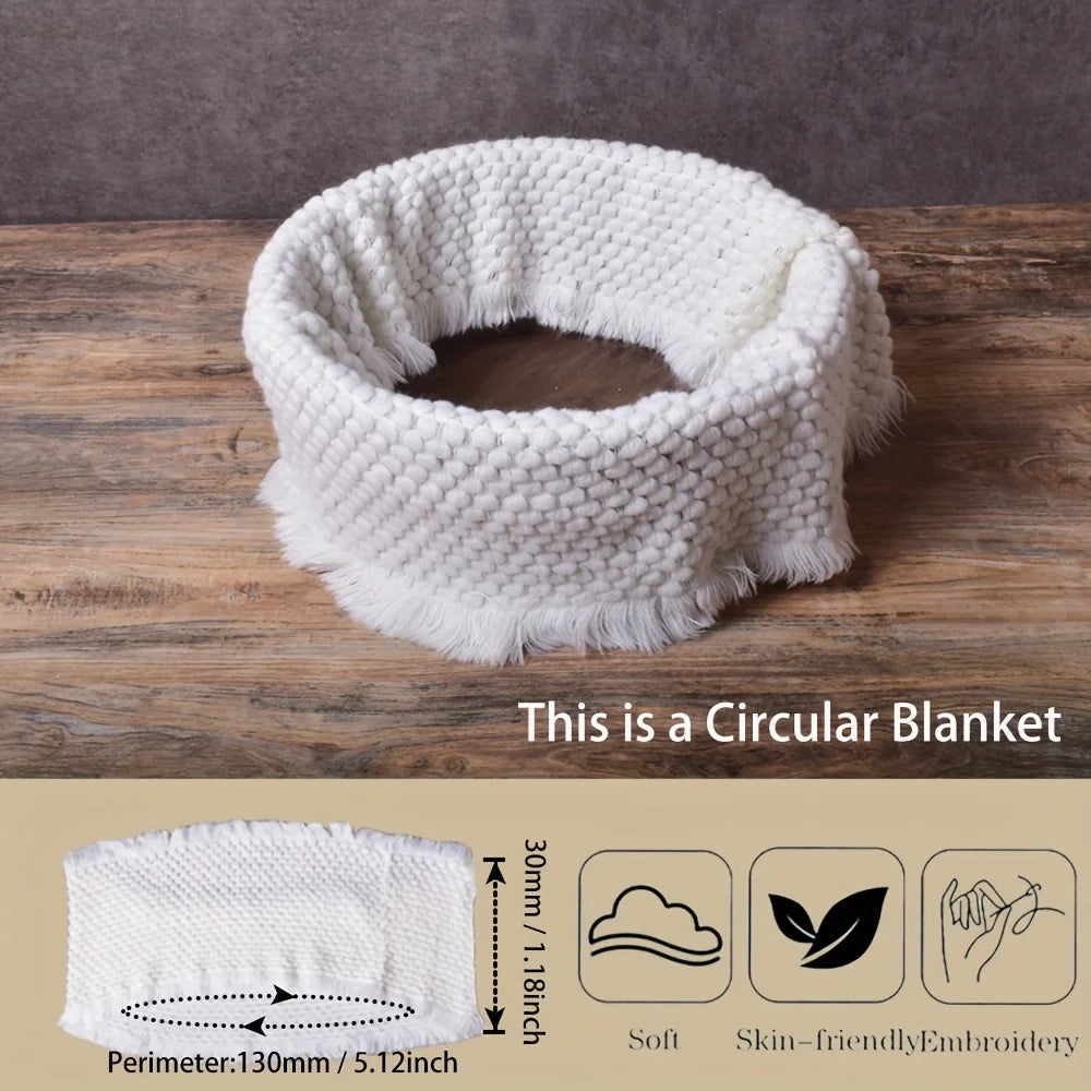 Soft Crochet Newborn Photo Blanket – Baby Photography Prop Newborn Photo Prop PLUSH