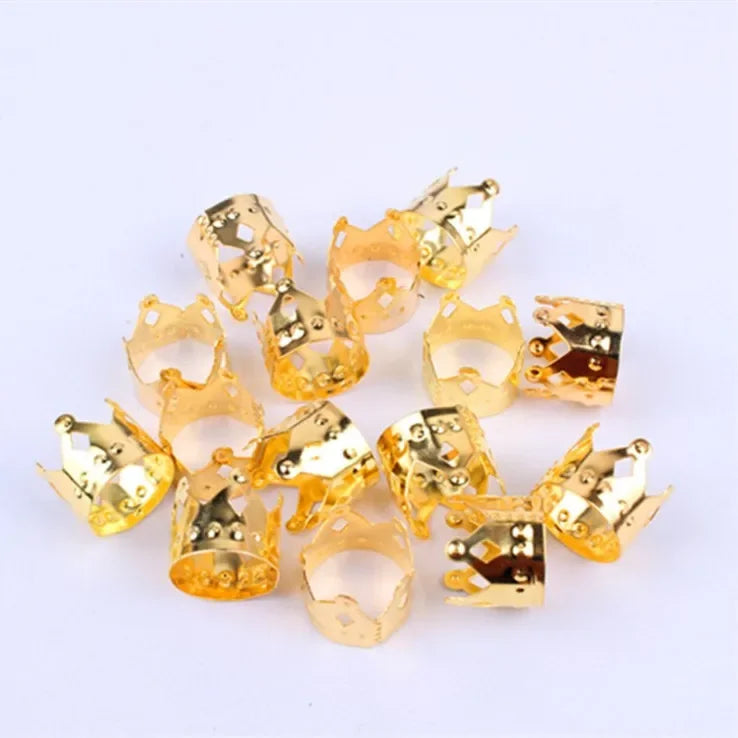 Dreadlock Beads & Braid Cuffs – 50–200pcs Micro Hair Rings