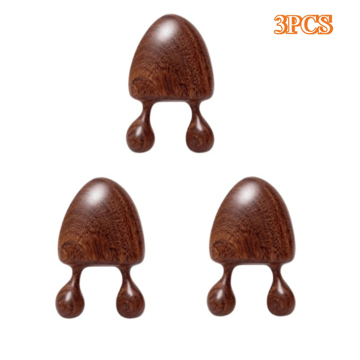 Wooden Gua Sha Stick – Nose, Eye & Face Massage Tool Facial Massage Tool PLUSH 3PCS A