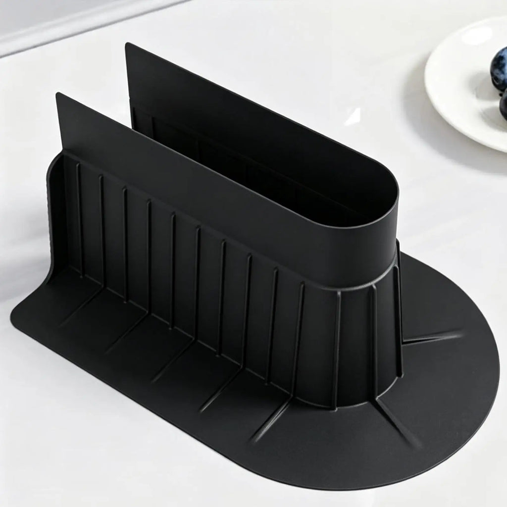 Silicone Kitchen Sink Splash Guard – Anti-Splash Mat Black Sink Splash Guard PLUSH