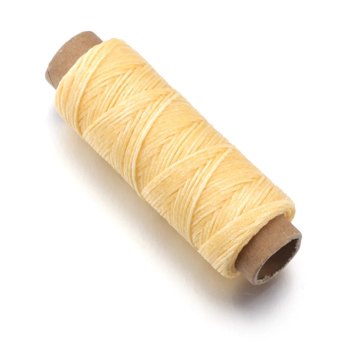 50 Yards Flat Waxed Thread 1mm | Leather & Bookbinding Cord Waxed Sewing Thread PLUSH Beige