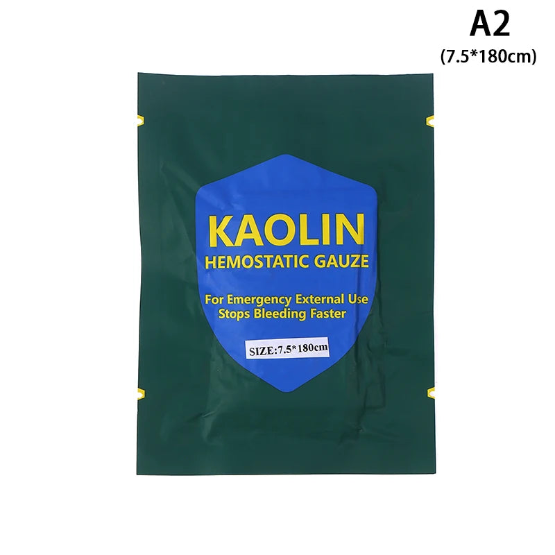 Kaolin Z-Fold Hemostatic Gauze – Tactical First Aid Dressing Hemostatic Gauze Dressing PLUSH style 2