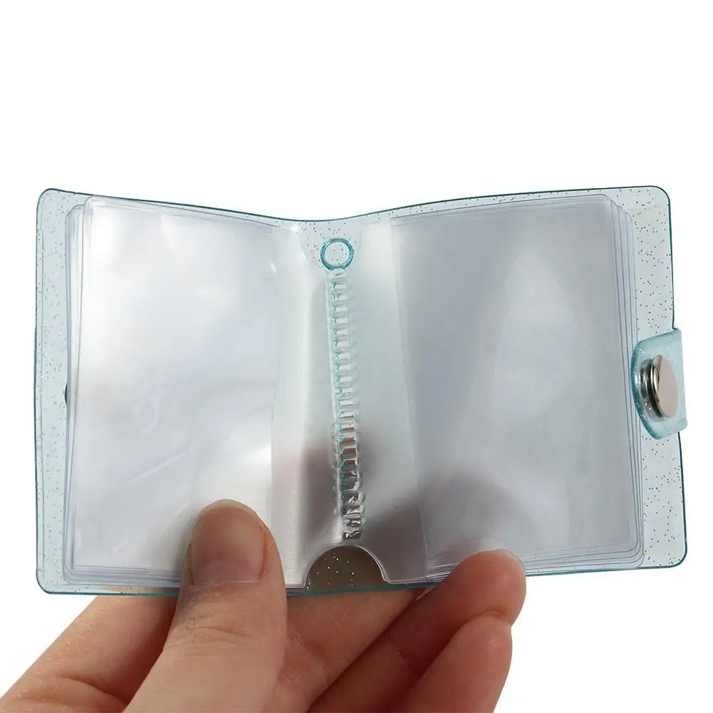 Mini Keychain Photo Album 16 Pockets 2 Inch Picture Holder Mini Photo Album PLUSH