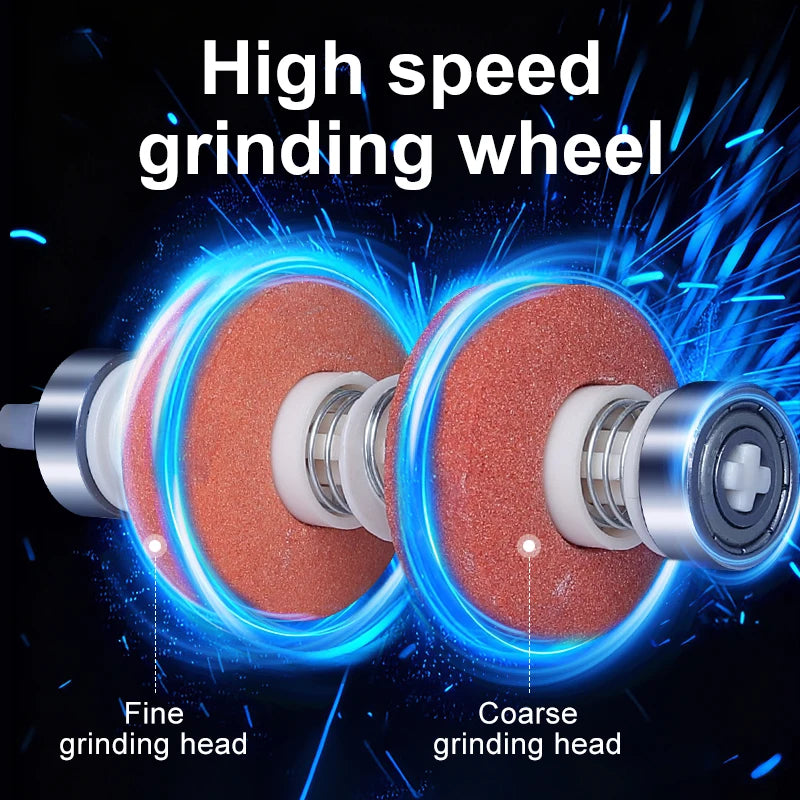 USB Rechargeable Electric Knife Sharpener – Adjustable Angle Electric Knife Sharpener PLUSH