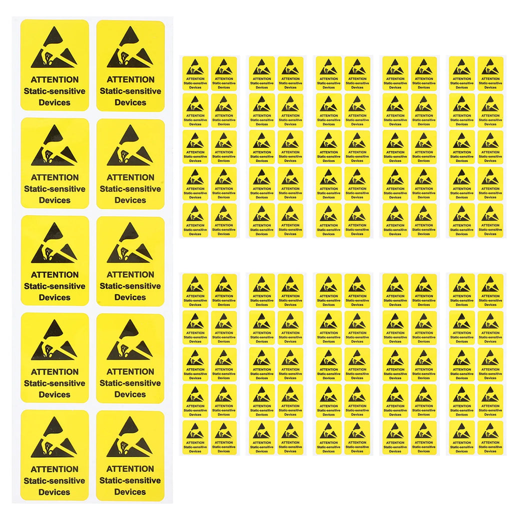 80pcs Anti-Static Warning Stickers | Electrostatic Safety Labels Safety Warning Labels PLUSH Default Title