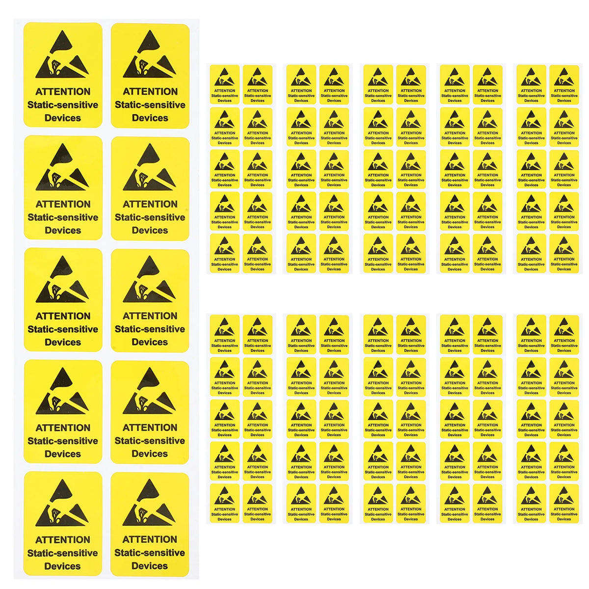 80pcs Anti-Static Warning Stickers | Electrostatic Safety Labels Safety Warning Labels PLUSH Default Title