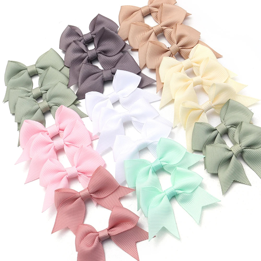 20–40pcs Colorful Handmade Rib Swallowtail Bows – DIY Hair & Craft DIY Hair Bows PLUSH