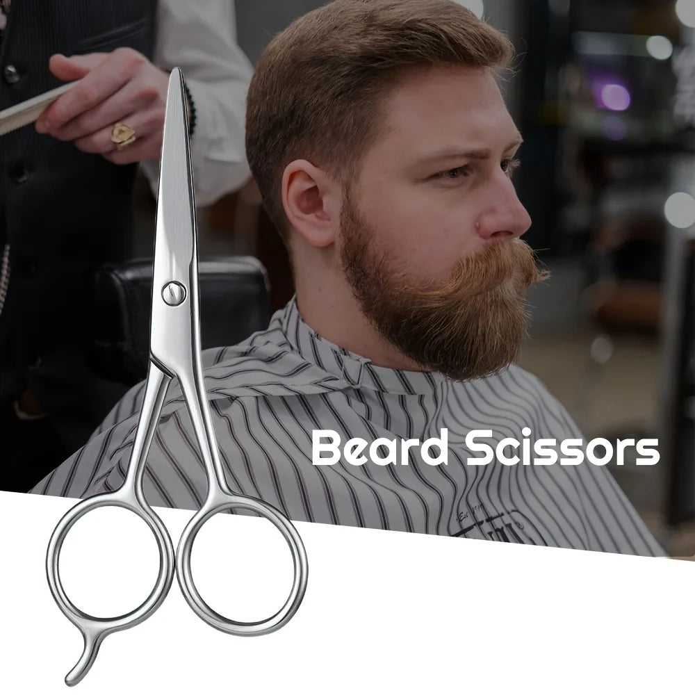 Rainbow Stainless Steel Grooming Scissors – Brow, Beard & Nose Grooming Scissors PLUSH