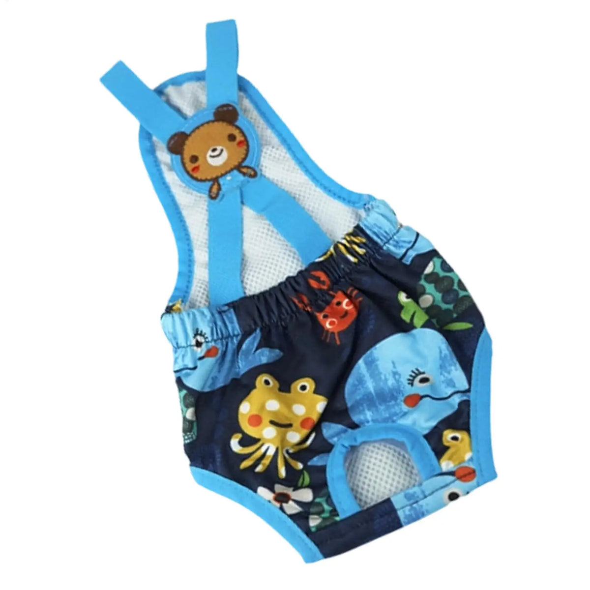 Washable Cartoon Print Female Dog Diaper Sanitary Pants Dog Diaper Pants PLUSH