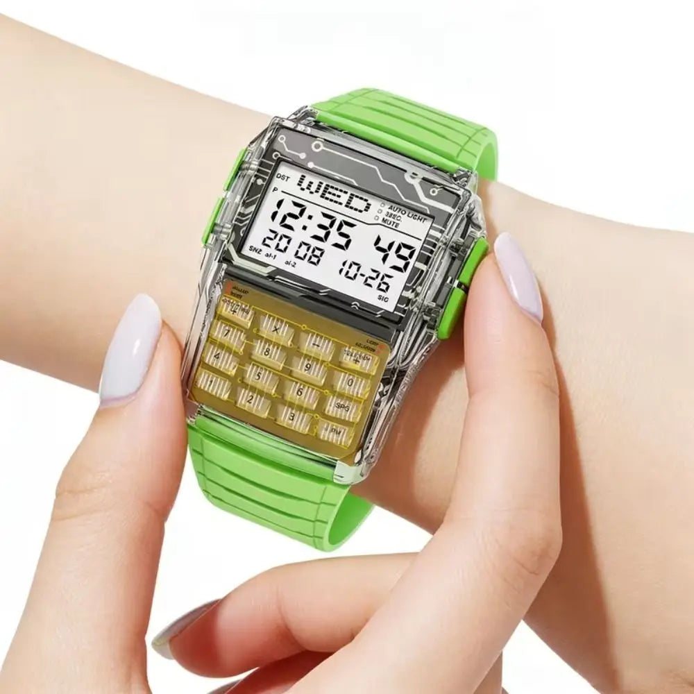 Men's LED Digital Watch – Waterproof, Alarm & Shock Resistant Digital LED Watch PLUSH