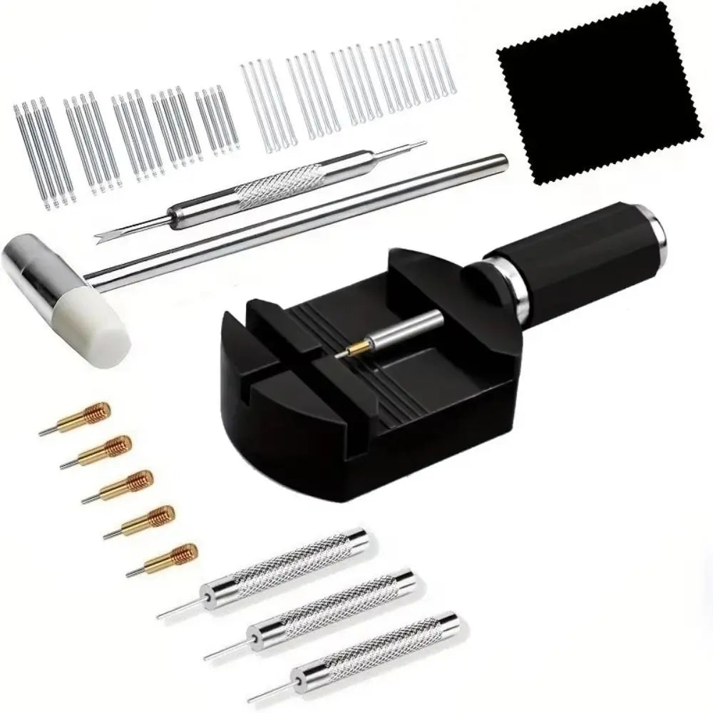 52-Piece Watch Link Removal Tool Kit – Strap Pin Extractor Watch Repair Tool Kit PLUSH