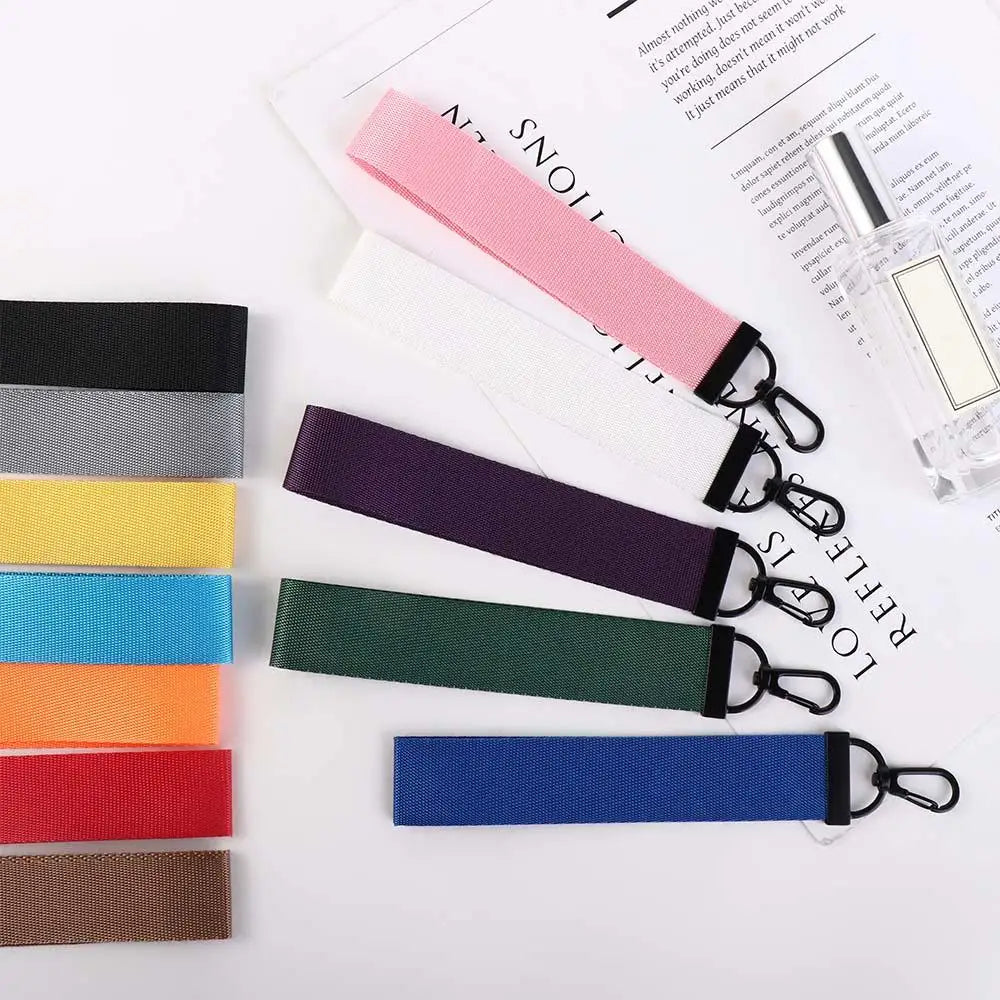 Solid Ribbon Keychain Lanyard – Bag Charm & Phone Strap Ribbon Keychain Lanyard PLUSH