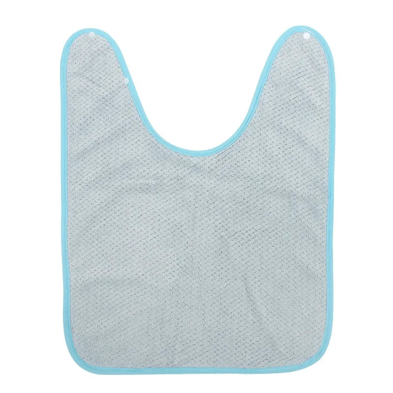 Waterproof Baby Bibs & Burp Cloths – Ruffle Feeding Apron Baby Bibs PLUSH A blue