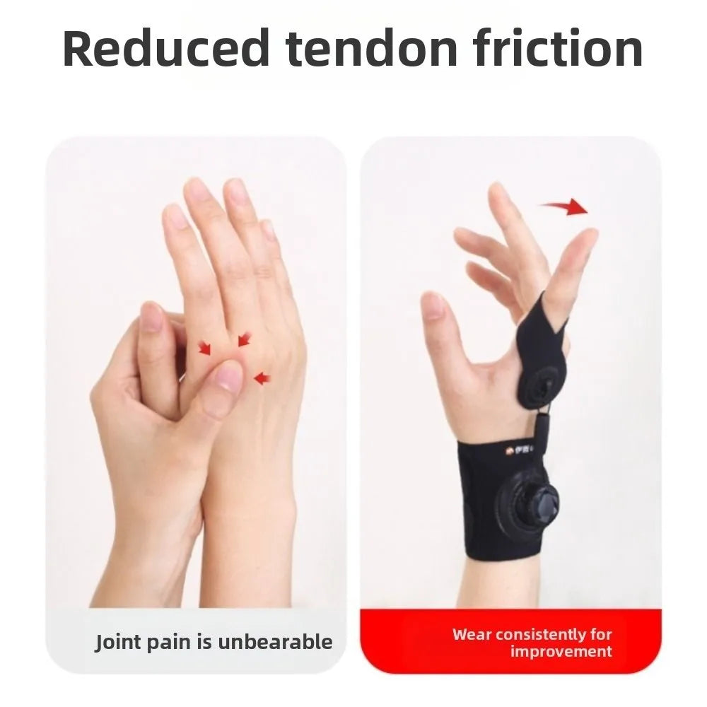 Knob Adjustment Finger Splint – Breathable Corrector S/M Finger Splint Brace PLUSH