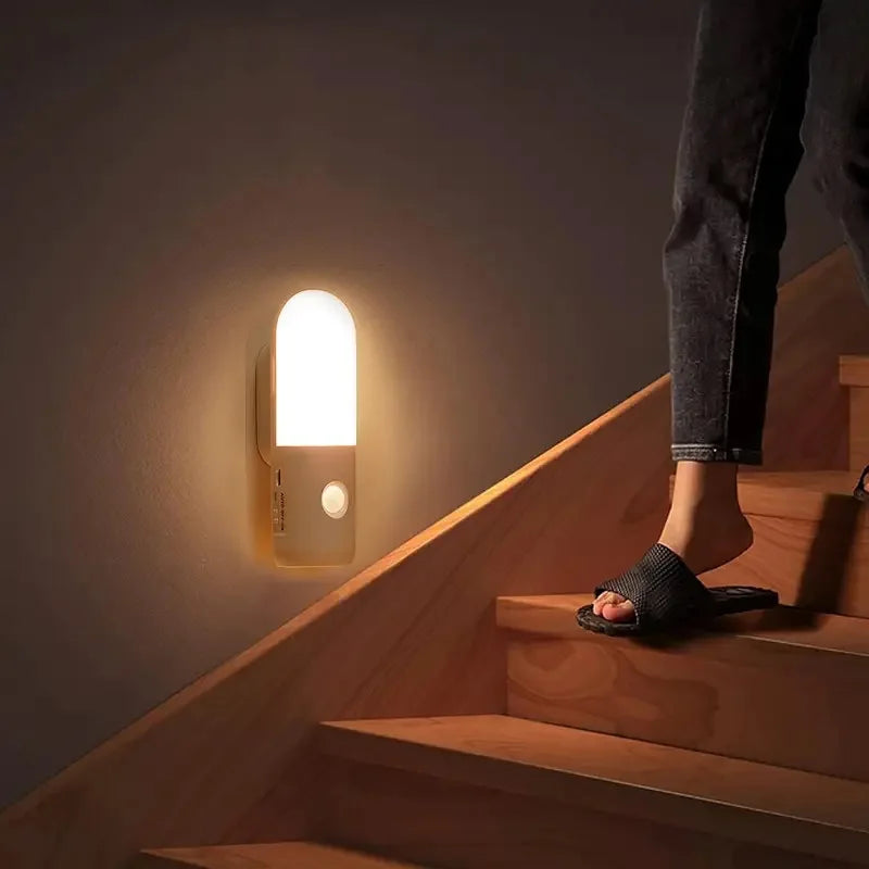 LED Motion Sensor Wall Light – Rechargeable Night Light Motion Sensor Night Light PLUSH