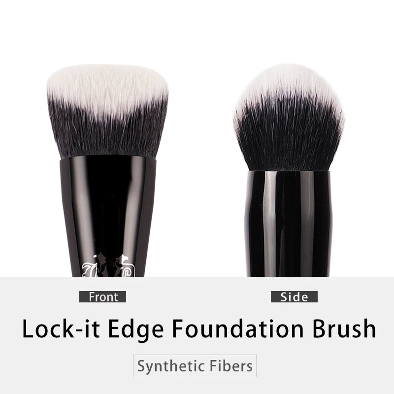 KVD #10 Foundation Brush – Soft Synthetic Fiber Black Handle Foundation Makeup Brush PLUSH