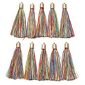20pcs Colorful Silky Tassel Charms 6cm – DIY Jewelry Making Tassel Charms PLUSH colorful