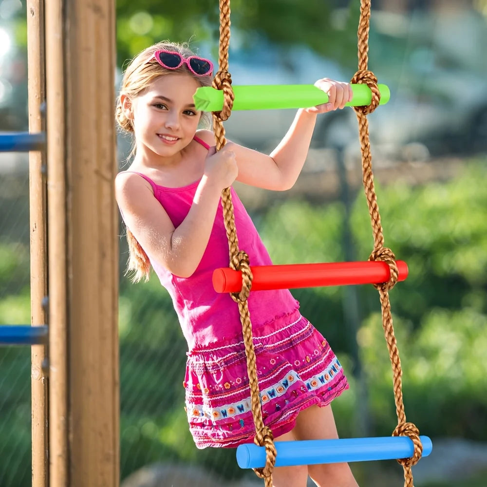 Kids Climbing Ladder Swing – Durable PE Indoor Outdoor Toy Kids Climbing Swing PLUSH