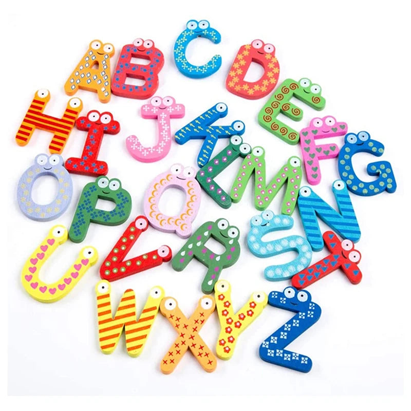 Magnetic Wooden Alphabet Fridge Magnets – Educational Kids Toy Educational Kids Toy PLUSH
