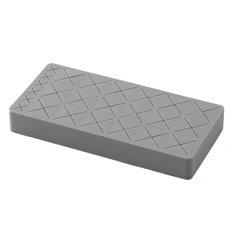 Silicone Lipstick & Makeup Brush Desktop Organizer Rack Makeup Organizer PLUSH M-GREY