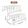 Stainless Steel 8-Slot Toast Rack & Bread Holder for Kitchen Kitchen Bread Rack PLUSH 2PCS
