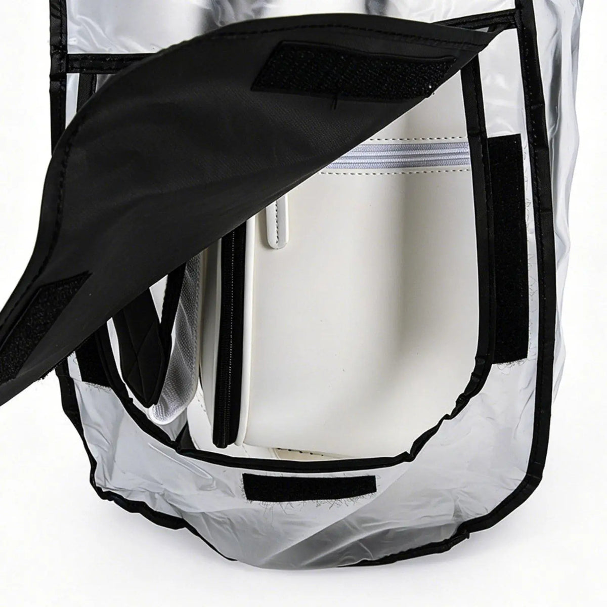 Tooyful Transparent PVC Golf Bag Rain Cover for Push Carts Golf Bag Rain Cover PLUSH