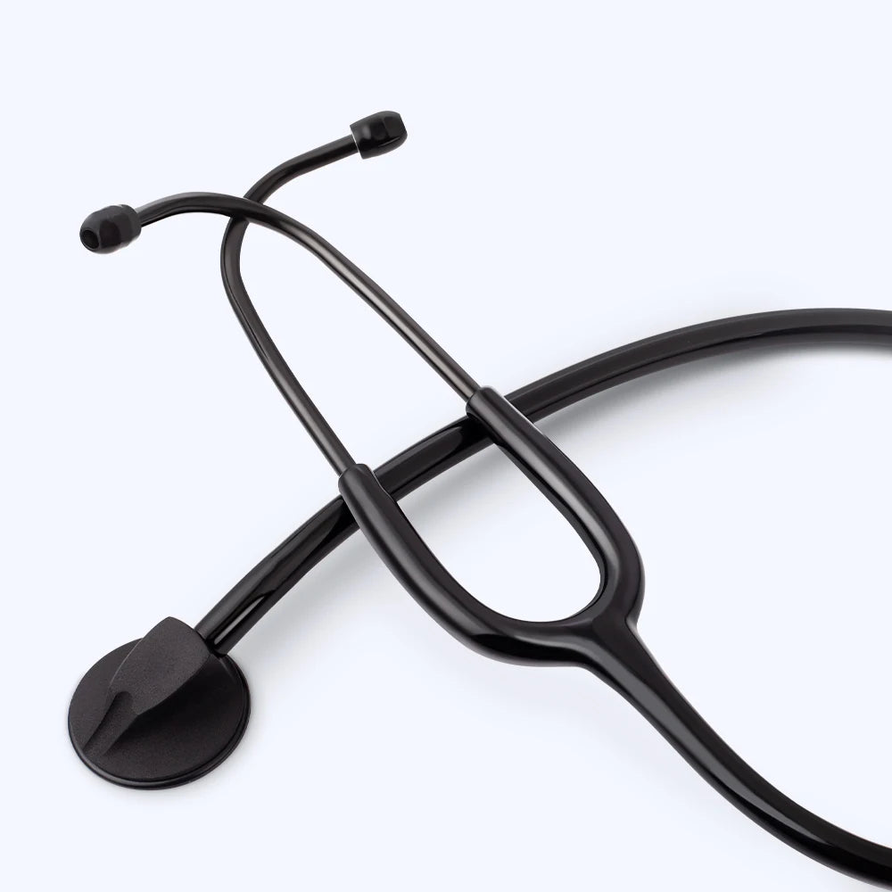 XceeFit Single Head Stethoscope – Cardiology, Nurse & Vet Medical Stethoscope PLUSH Black United States