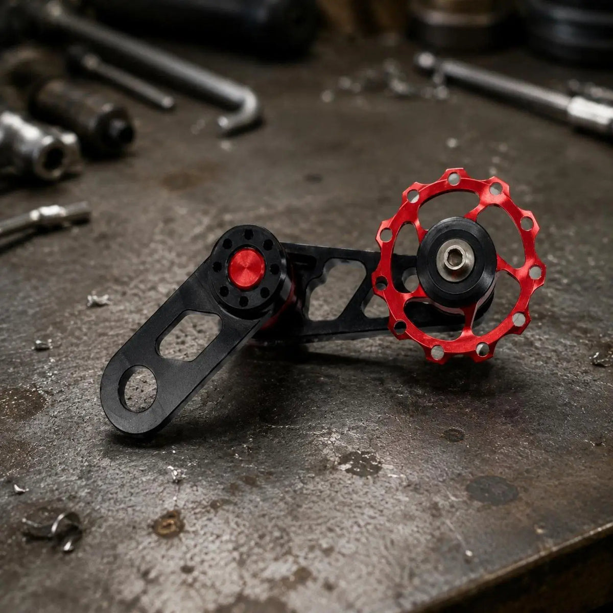 Single Speed Aluminum Chain Tensioner – Bike Chain Guide Bicycle Chain Tensioner PLUSH