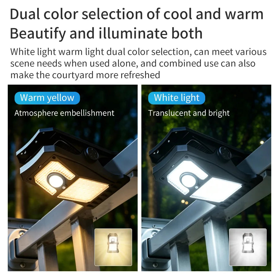Solar LED Motion Sensor Outdoor Light – Clip & Wall Mount Solar Outdoor Light PLUSH