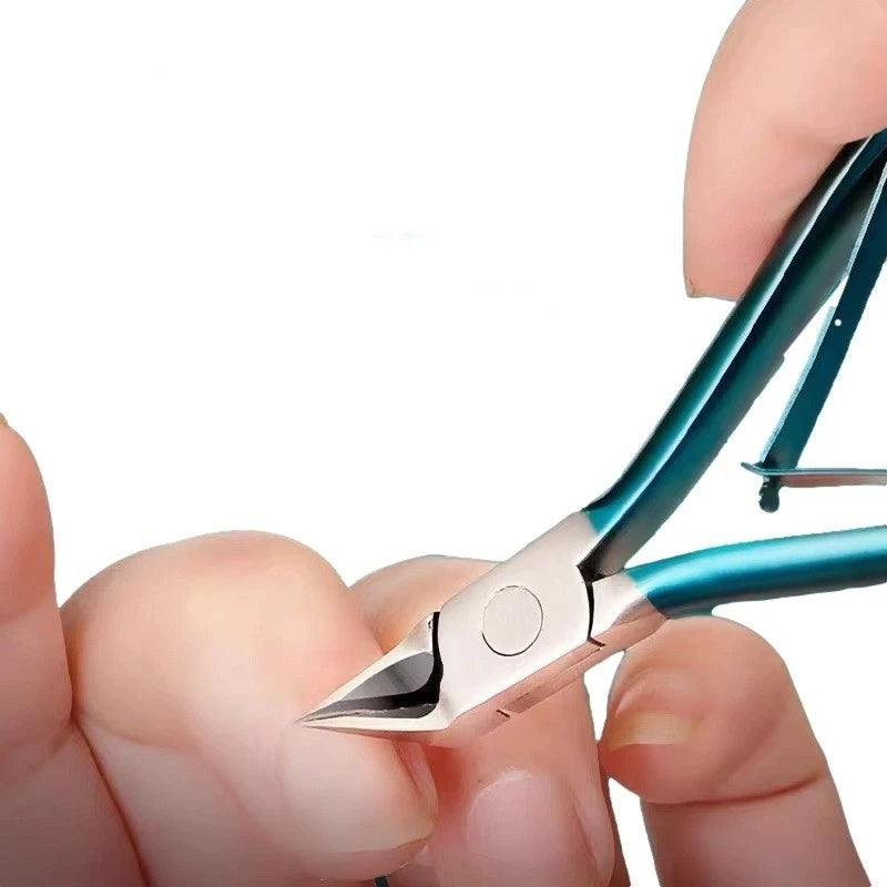 Stainless Steel Toenail Clipper Straight Blade Sharp Pointed Tip Toenail Clipper PLUSH