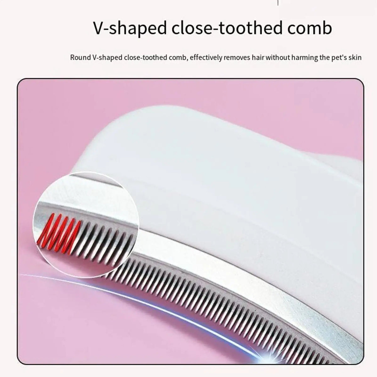 Self-Cleaning Pet Dematting Comb for Cats & Dogs Pet Grooming Comb PLUSH