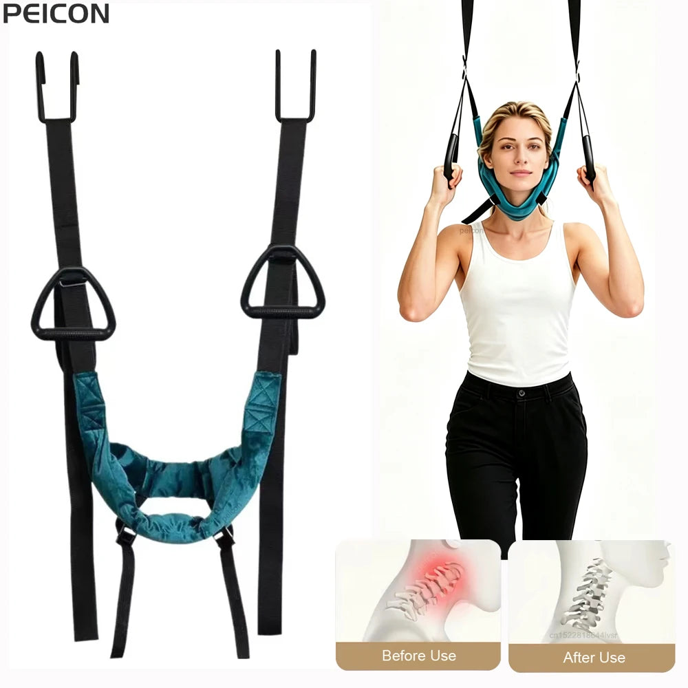 Adjustable Cervical Traction Belt – Neck Stretching Strap Cervical Traction Belt PLUSH