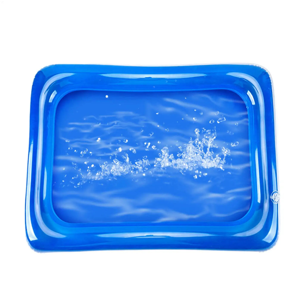 Portable Inflatable Foot Soak Basin – Blue PVC Bath Tub Inflatable Foot Basin PLUSH