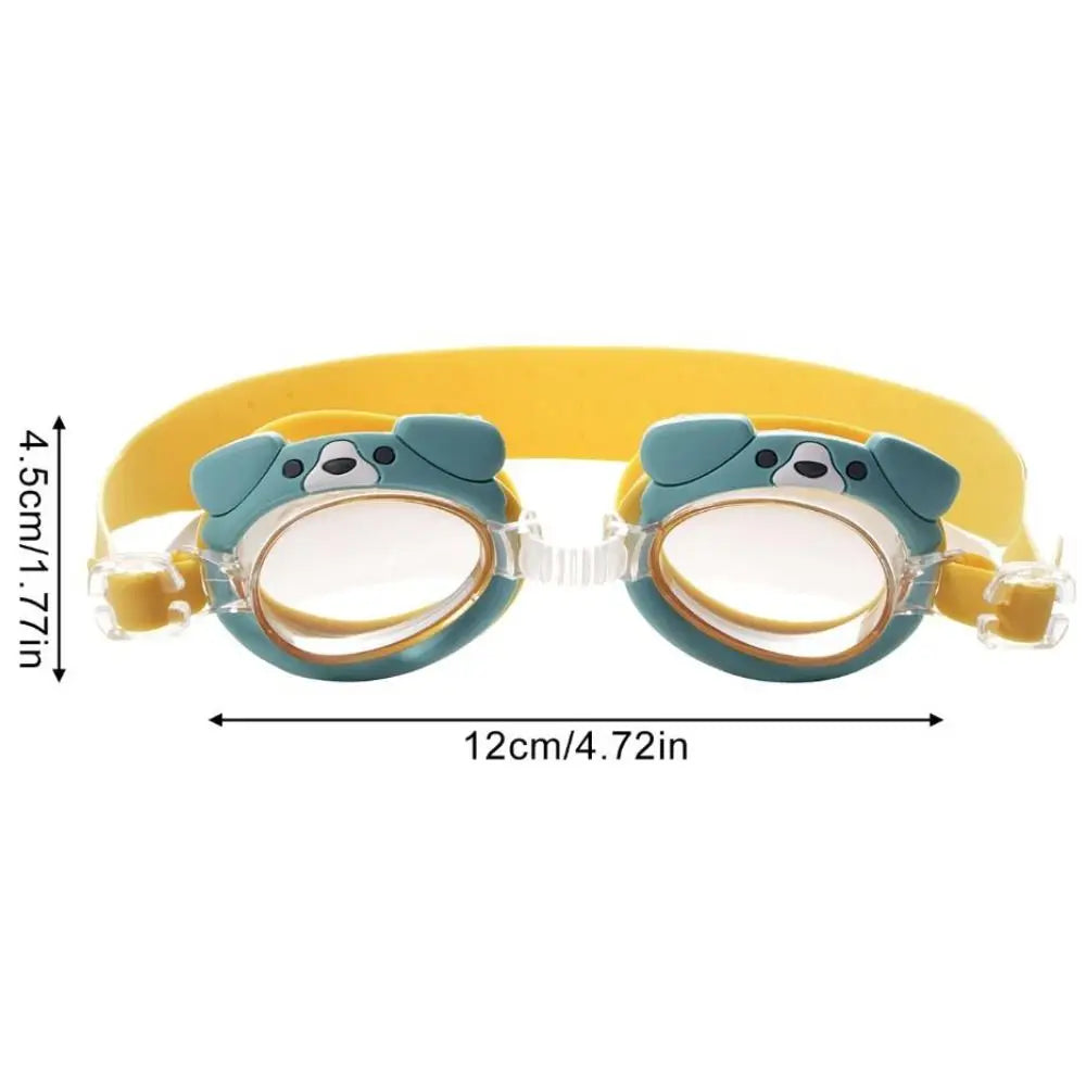 Kids Cartoon Animal Swimming Goggles – HD Vision & Adjustable Kids Swim Goggles PLUSH
