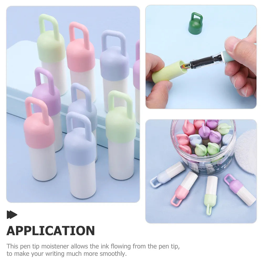5-Pack Pen Tip Moistening Tool for Ballpoint & Gel Pens Pen Care Tool PLUSH