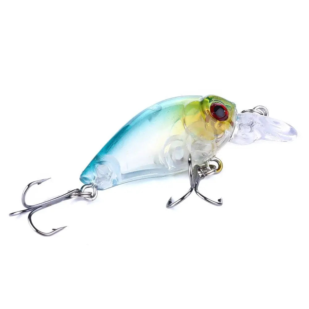 8-Pack Topwater Micro Fishing Lures – Hard Bait Wobbler Set Fishing Lure Set PLUSH