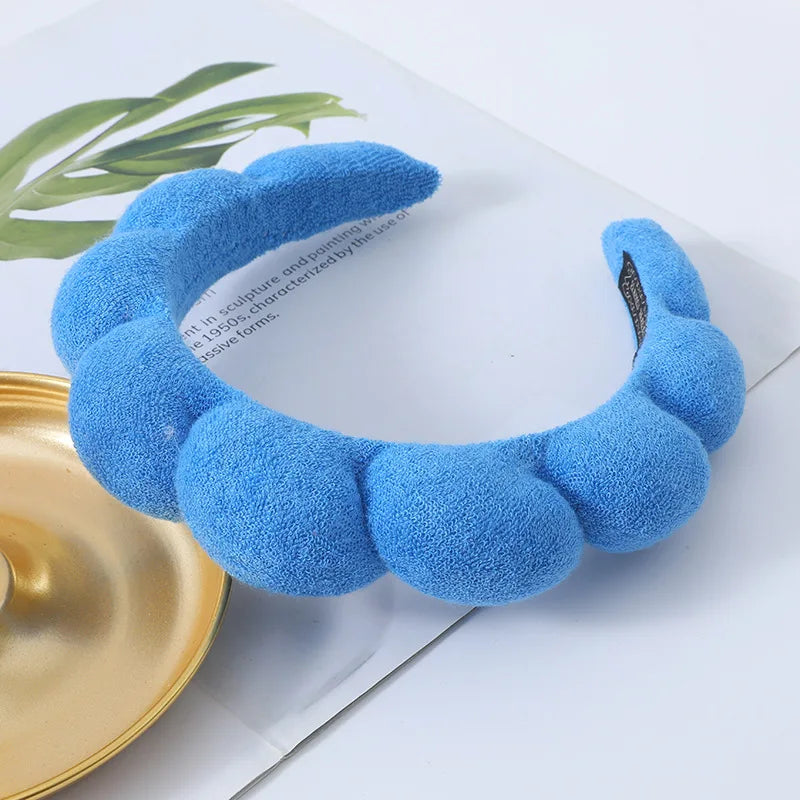 Twist Sponge Spa Headband – Makeup & Face Wash Hair Hoop Spa Hair Headband PLUSH 5