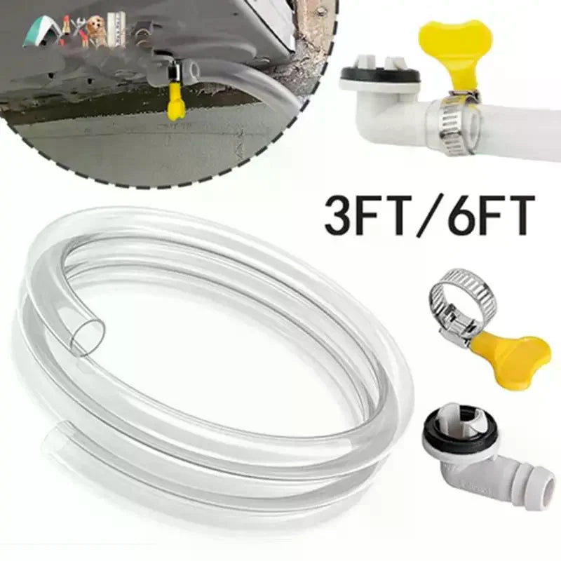 Portable AC Drain Hose Kit 3FT & 6FT | Air Conditioner Drain AC Drain Hose Kit PLUSH