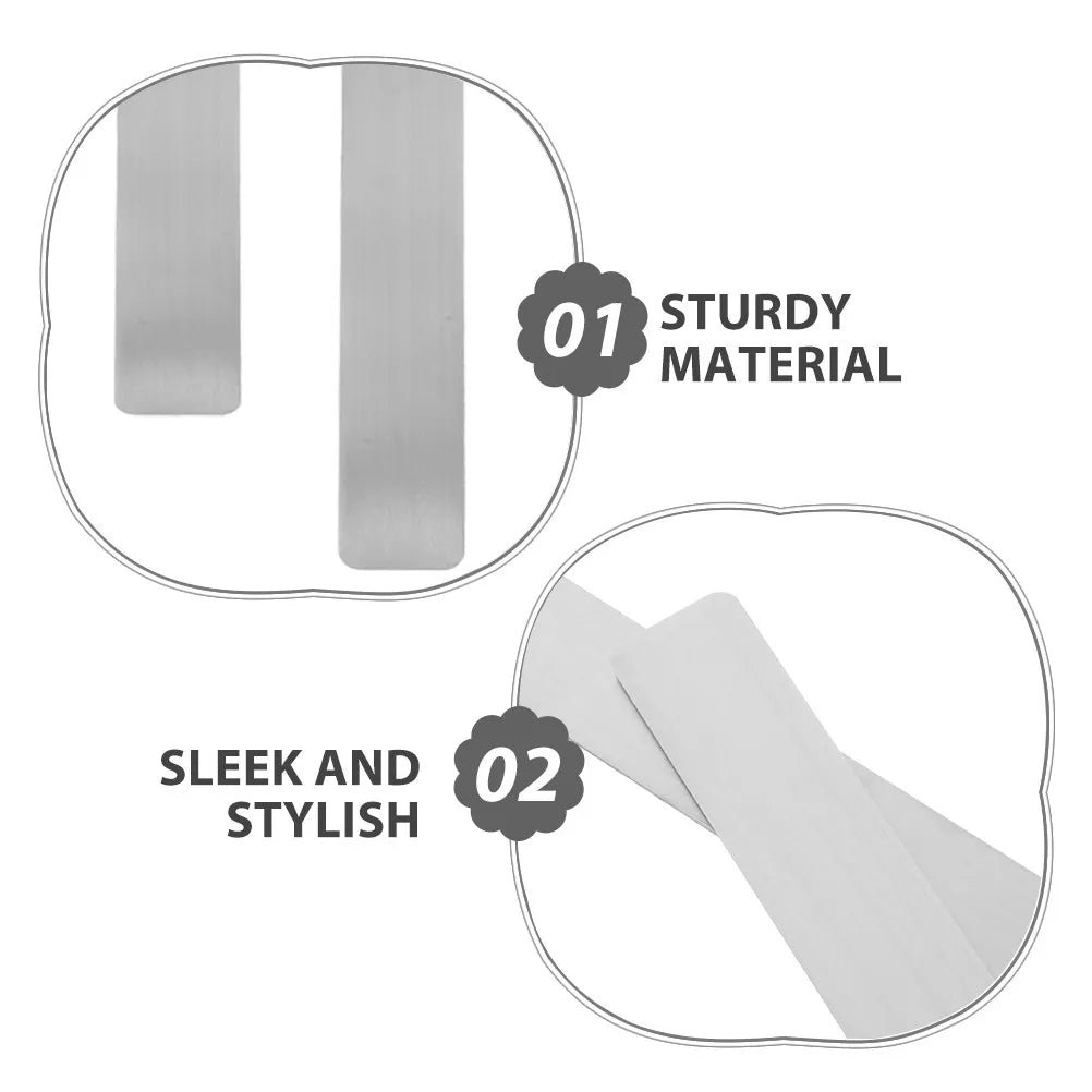 2pcs Adhesive Metal Strips for Magnets – Iron Bulletin Board Magnetic Bulletin Strips PLUSH