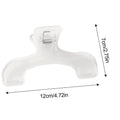 Plastic Book Clips – Page Holder, Bookmark & Note Organizer Book Clip Organizer PLUSH Transparent 1PC