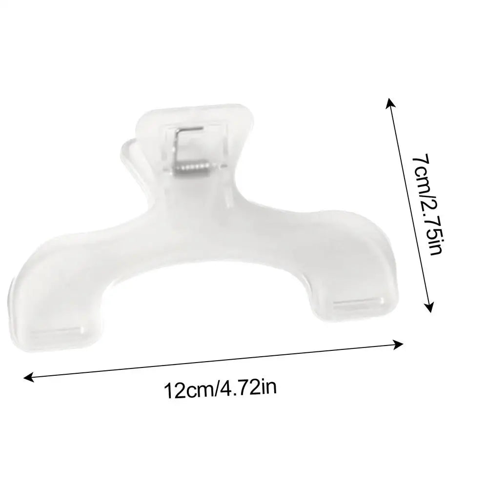 Plastic Book Clips – Page Holder, Bookmark & Note Organizer Book Clip Organizer PLUSH Transparent 1PC