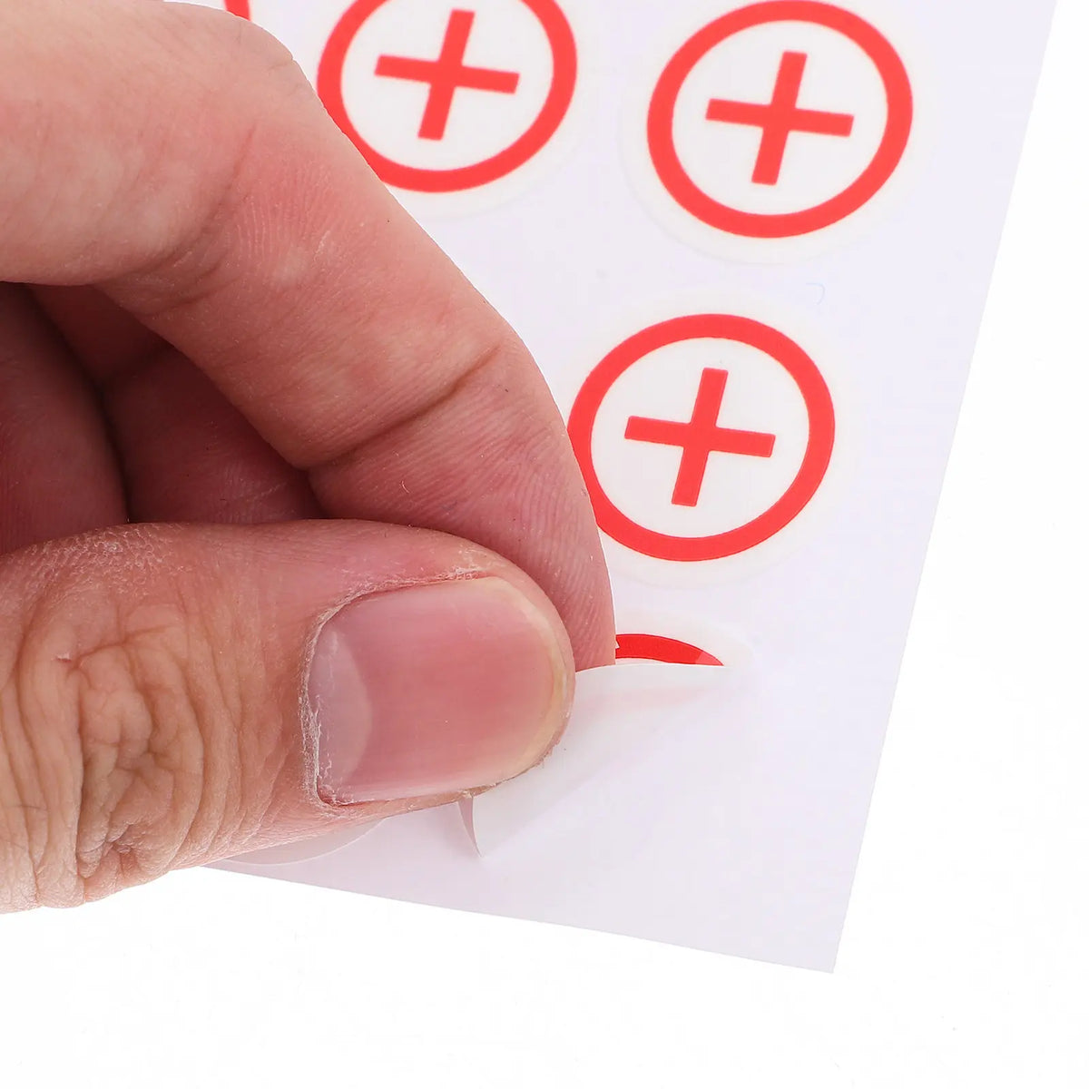 Polarity Safety Stickers – 4-Sheet Battery & Electrical Labels Safety Warning Stickers PLUSH