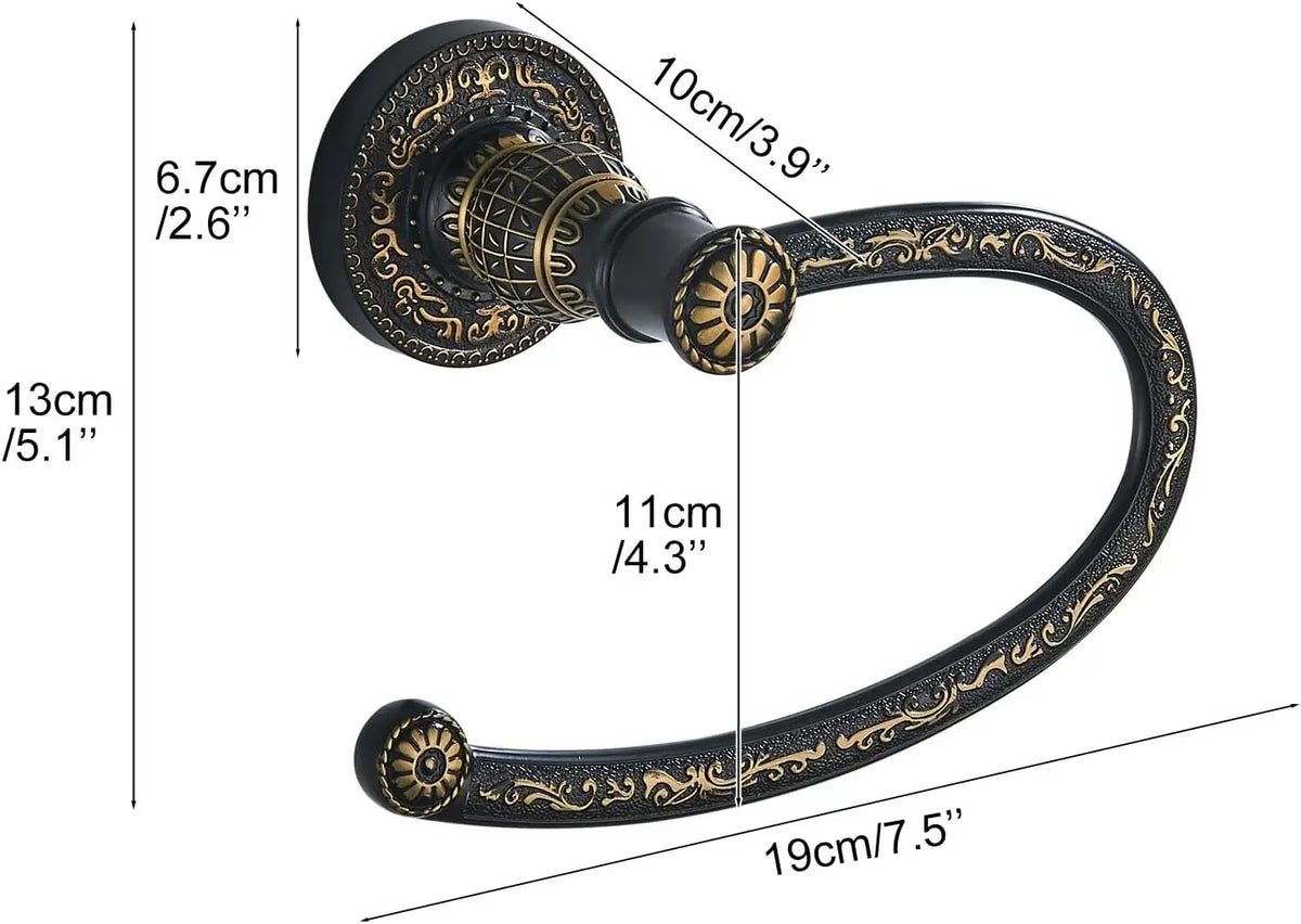 Wall Mounted Antique Bronze Towel Ring – Zinc Alloy Bathroom Bathroom Towel Ring PLUSH