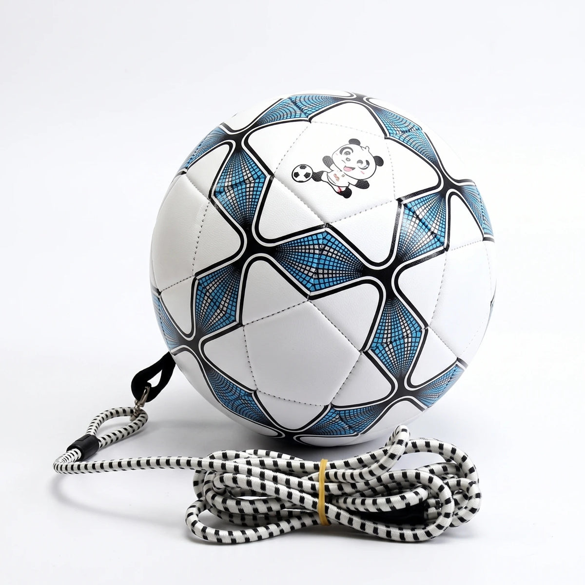 Rebound Soccer Ball with Elastic Cord – Size 4 Practice Trainer Soccer Training Trainer PLUSH